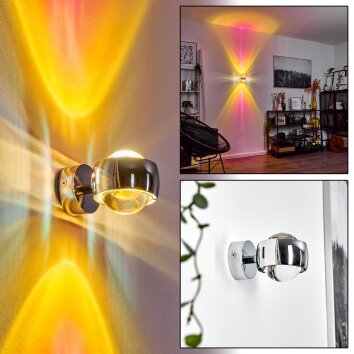 Applique murale  Sapri Chrome, 1 lumière