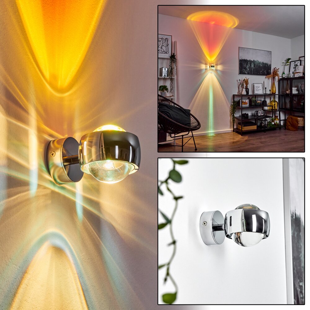 Applique murale Sapri Chrome, 1 lumière main product photo