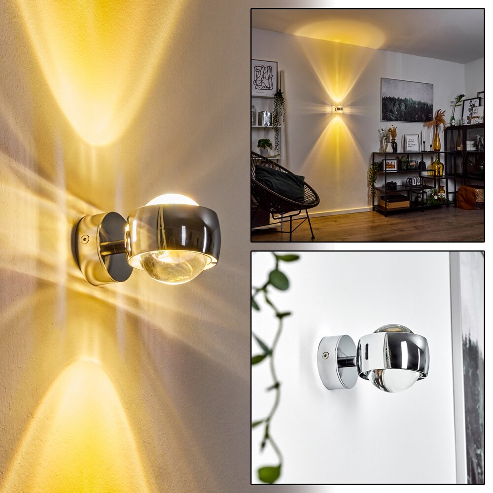 Applique murale Sapri Chrome, 1 lumière main product photo