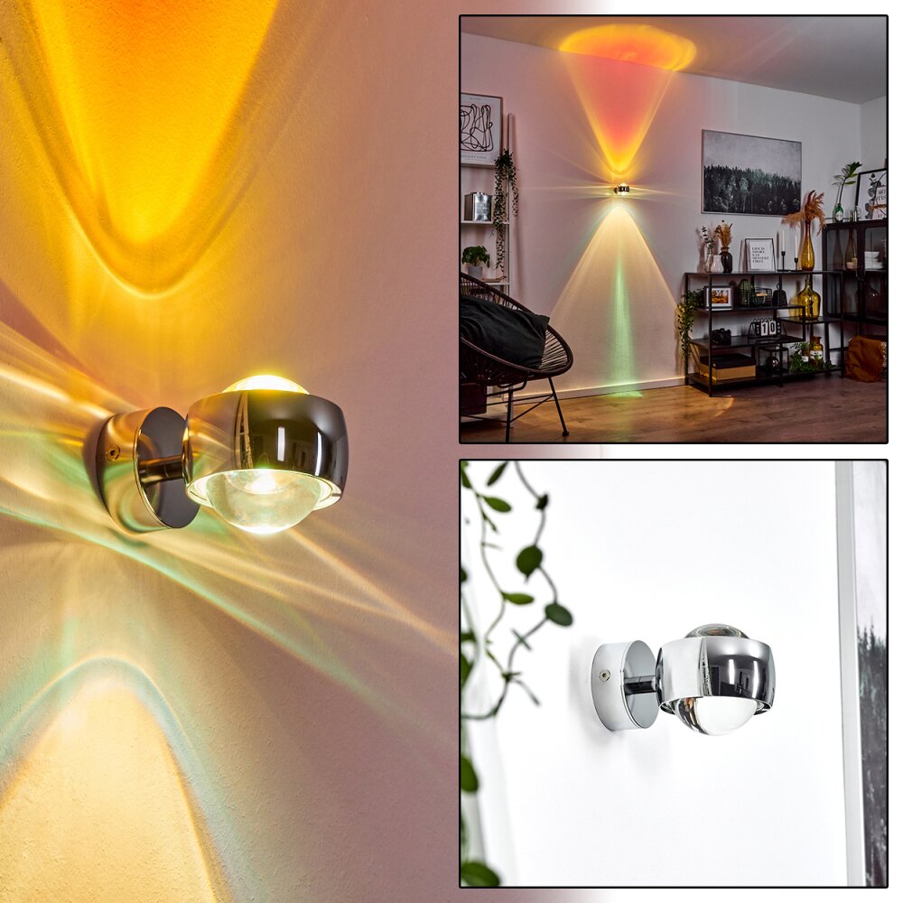 Applique murale Sapri Chrome, 1 lumière main product photo