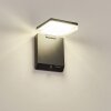 applique solaire  Lonquimai LED Noir, 1 lumière, Détecteur de mouvement