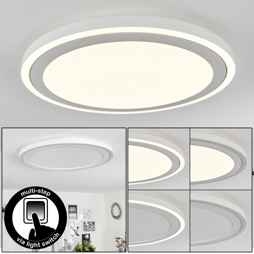 Plafonnier Audrieu LED Blanc, 2 lumières main product photo