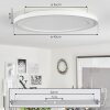 Plafonnier  Audrieu LED Blanc, 2 lumières