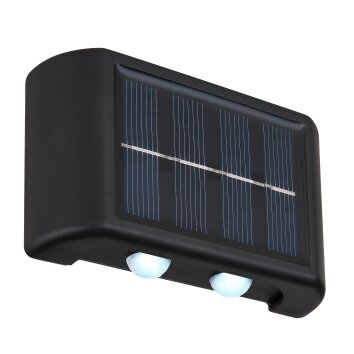 Applique murale d'extérieur Globo SOLAR LED Noir, 4 lumières