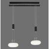 Suspension Paul Neuhaus Q-ETIENNE LED Noir, 2 lumières, Télécommandes