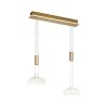 Suspension Paul Neuhaus Q-ETIENNE LED Laiton, 2 lumières, Télécommandes