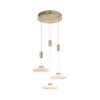 Suspension Paul Neuhaus LAUTADA LED Laiton, 3 lumières