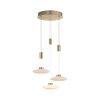 Suspension Paul Neuhaus LAUTADA LED Laiton, 3 lumières