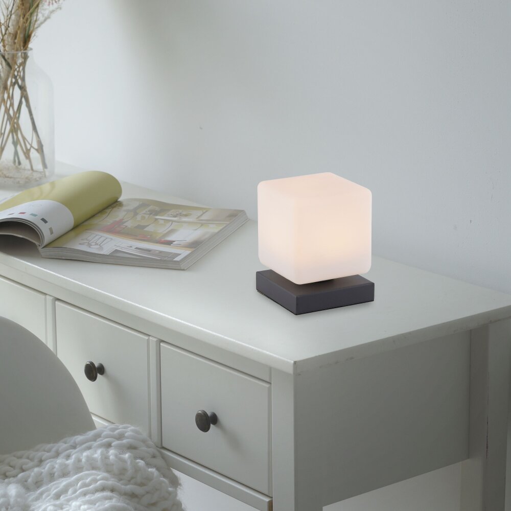 Lampe de table Paul Neuhaus DADOA LED Anthracite, 1 lumière main product photo