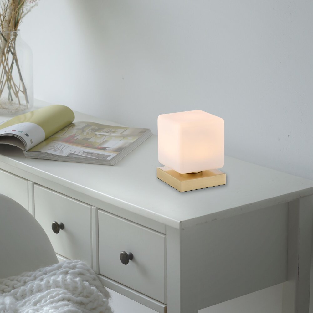Lampe de table Paul Neuhaus DADOA LED Laiton, 1 lumière main product photo