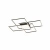 Plafonnier Paul Neuhaus Q-ASMIN LED Noir, 1 lumière, Télécommandes