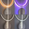 Plafonnier Paul Neuhaus Q-ARKOA LED Acier brossé, 1 lumière, Télécommandes, Changeur de couleurs