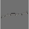 Plafonnier Paul Neuhaus BARIK LED Noir, 6 lumières