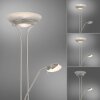 Lampadaire à vasque Leuchten-Direkt ZAHARA LED Acier brossé, 2 lumières