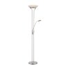 Lampadaire à vasque Leuchten-Direkt ZAHARA LED Acier brossé, 2 lumières