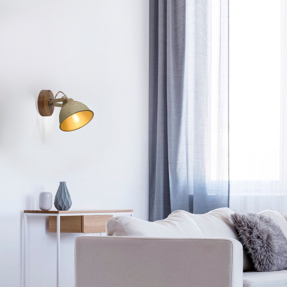 Applique murale Leuchten-Direkt SAMIA Bois foncé, 1 lumière main product photo