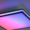 Plafonnier Leuchten-Direkt MARIO BLACK LED Noir, 1 lumière, Télécommandes, Changeur de couleurs