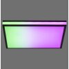 Plafonnier Leuchten-Direkt MARIO BLACK LED Noir, 1 lumière, Télécommandes, Changeur de couleurs