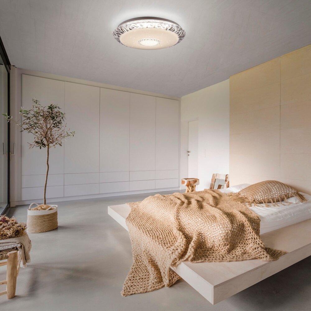Plafonnier Leuchten-Direkt LUCCA LED Blanc, 1 lumière, Télécommandes main product photo