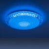 Plafonnier Leuchten-Direkt LUCCA LED Blanc, 1 lumière, Télécommandes