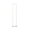 Lampadaire Leuchten-Direkt FELIX60 LED Acier brossé, 2 lumières, Télécommandes, Changeur de couleurs