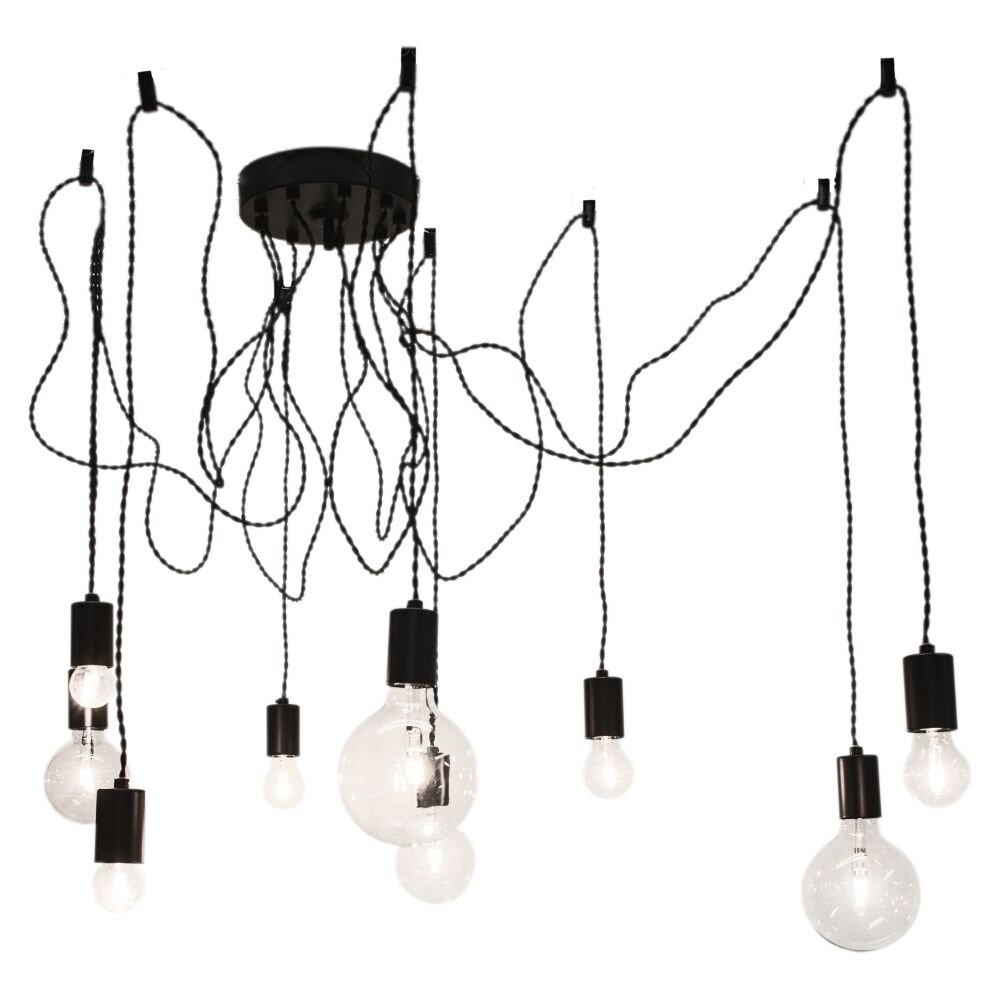 Suspension By Rydens Spindelon Noir, 9 lumières main product photo