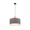 Suspension Leuchten-Direkt LINEN Écru, Noir, 1 lumière