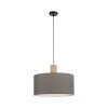 Suspension Leuchten-Direkt LINEN Écru, Noir, 1 lumière