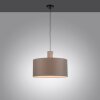 Suspension Leuchten-Direkt LINEN Écru, Noir, 1 lumière