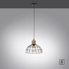 Suspension Leuchten-Direkt TARO Écru, Noir, 1 lumière