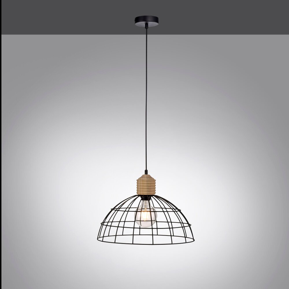 Suspension Leuchten-Direkt TARO Écru, Noir, 1 lumière main product photo