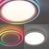 Plafonnier Leuchten-Direkt SPHERIC LED Blanc, 2 lumières, Télécommandes, Changeur de couleurs
