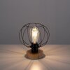 Lampe de table Leuchten-Direkt KASKA Bois foncé, Noir, 1 lumière