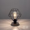 Lampe de table Leuchten-Direkt KASKA Bois foncé, Noir, 1 lumière