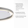 Plafonnier Leuchten-Direkt RITUS LED Aluminium, 1 lumière