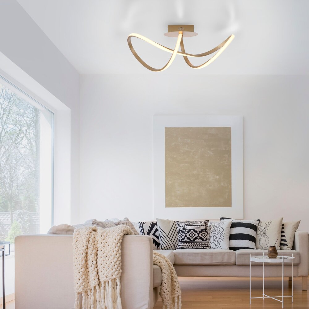 Plafonnier Leuchten-Direkt MARIA LED Laiton, 1 lumière main product photo