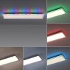 Plafonnier Leuchten-Direkt GALACTICA LED Blanc, 2 lumières, Télécommandes, Changeur de couleurs