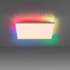 Plafonnier Leuchten-Direkt CONRAD LED Blanc, 2 lumières, Télécommandes, Changeur de couleurs