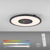 Plafonnier Leuchten-Direkt ASTRO LED Noir, 2 lumières, Télécommandes, Changeur de couleurs