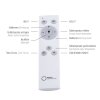 Plafonnier Leuchten-Direkt FLAT LED Blanc, 1 lumière, Télécommandes
