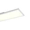 Plafonnier Leuchten-Direkt FLAT LED Blanc, 1 lumière, Télécommandes