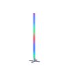 Lampadaire Leuchten-Direkt RINGO LED Argenté, 1 lumière, Télécommandes, Changeur de couleurs