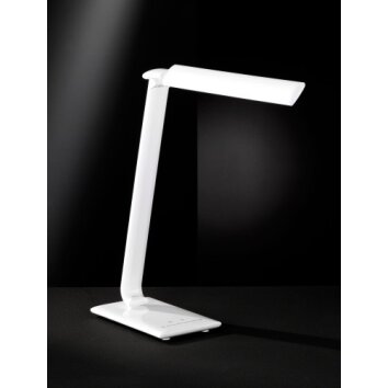 Lampe de table Wofi TUBAC LED Blanc, 1 lumière