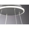 Suspension Wofi-Leuchten SHAY LED Gris, 1 lumière