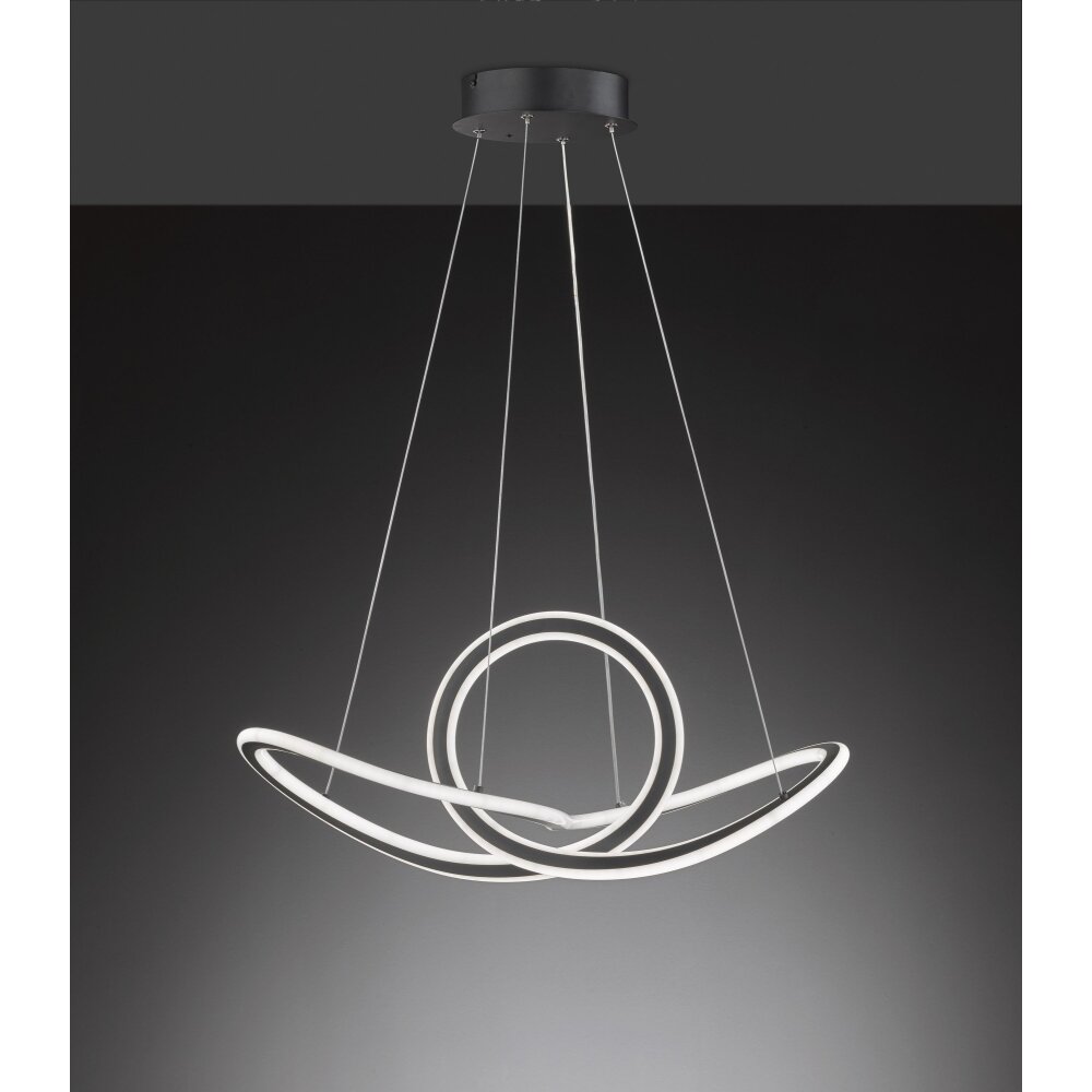 Suspension Wofi-Leuchten MADISON LED Noir, 1 lumière, Télécommandes main product photo