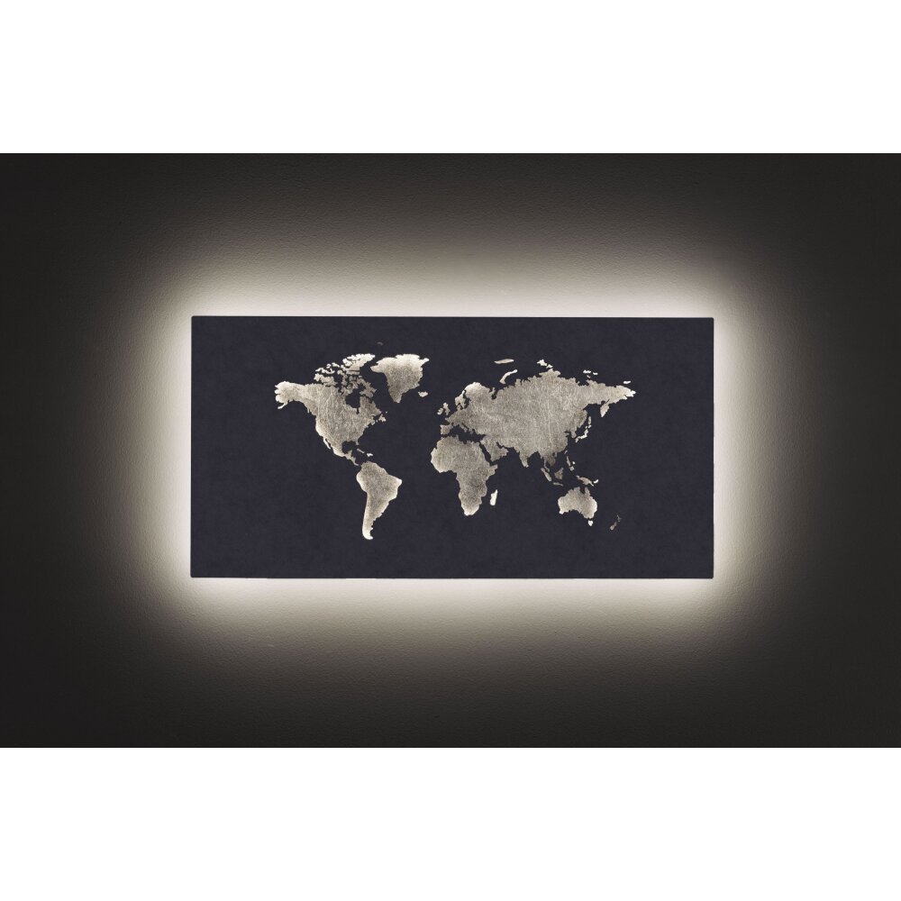 Applique murale Wofi LINDA LED Gris, Argenté, 1 lumière main product photo