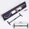 Plafonnier  Sequeira LED Couleur bois, Noir, Blanc, 3 lumières