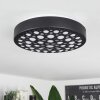 Plafonnier  Agodim LED Noir, 1 lumière