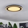 Plafonnier  Audrieu LED Noir, 2 lumières