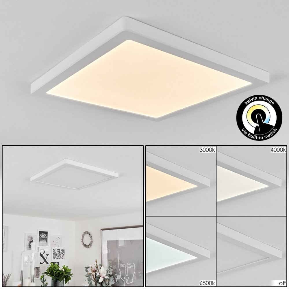 Plafonnier Canditas LED Blanc, 1 lumière main product photo
